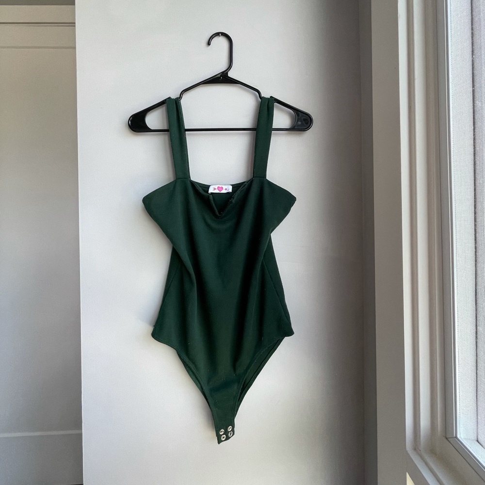 BuddyLove Green Bodysuit Size: S